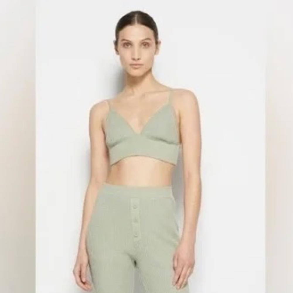 NWT Jonathan Simkhai Standard Juliette Waffle Bralette - size XS